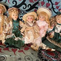 bambole ceramica vintage