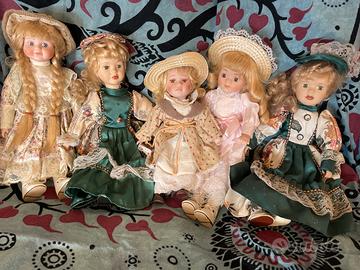 bambole ceramica vintage