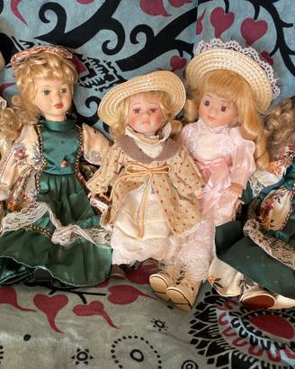 bambole ceramica vintage