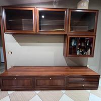 Parete attrezzata in legno Made in Italy