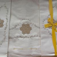 Parure Matrimoniale in sfilato siciliano