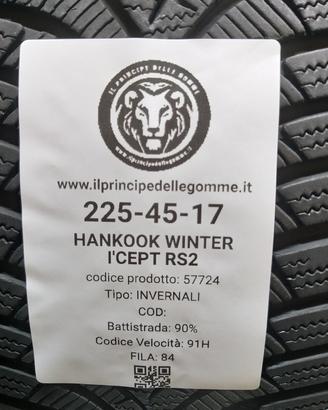 2 GOMME 225 45 17 HANKOOK A57724