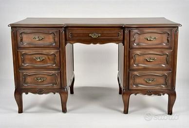 Scrivania srittoio in legno vintage