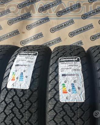 4 pneumatici nuovi 205 70 15 at gripmax 4x4