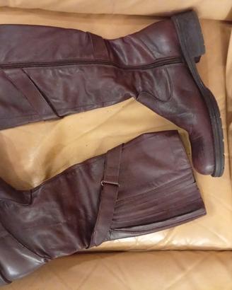 stivali donna marroni 40 cm 