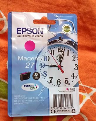 Cartuccia originale Epson 27 Magenta T2703 nuova s
