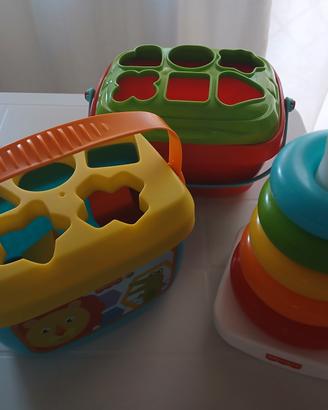 Anelli Fisher - Price , secchielli forme e colori 