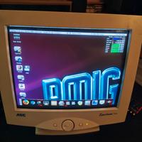minipc amiga setup completo di monitor crt
