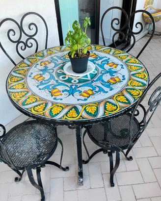 Set Giardino Pietra Lavica Fratantoni 8 Pezzi