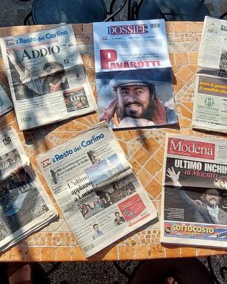 PAVAROTTI COLLEZIONE LOTTO 7 QUOTIDIANI  
