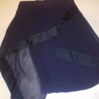 Stola in Georgette di seta blu