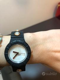 Orologio HipHop nero con perline