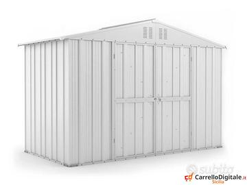 Box giardino lamiera zincata 327x155cm bianco