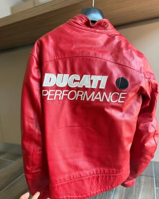 giacca in pelle vintage Ducati performance 