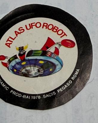 ADESIVO VINTAGE ATLAS UFO ROBOT ANNI 80 ORIGINALE