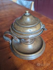 lampada a olio in ottone Santini Bondeno