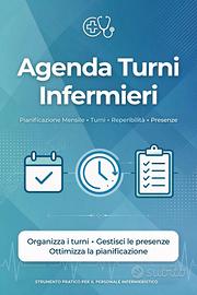 Agenda Turni Infermieri - Pianificazione Mensile.