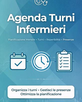 Agenda Turni Infermieri - Pianificazione Mensile.
