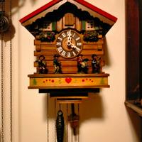 orologio a cucù con musicisti 
