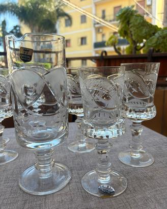 Servizio 7 pezzi Cristallo Vintage Cristallabe