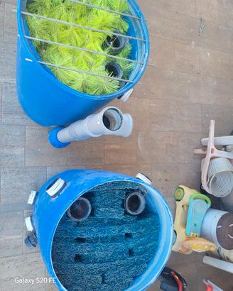 filtro a spazzole + matala per laghetto