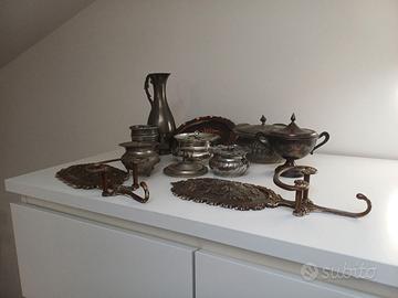Oggettistica mista vintage peltro / rame