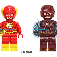 2 Minifigure FLASH supereroi JLA justice tipo lego