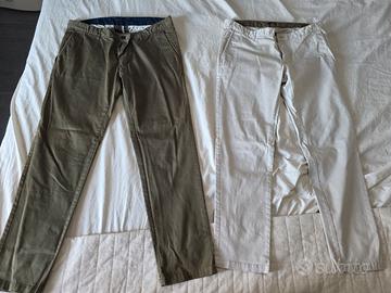 Coppia pantaloni Casual Sisley uomo tg 50