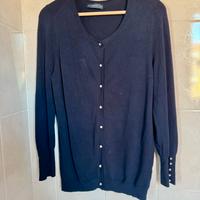 Cardigan donna Zara col.Blu tg XL