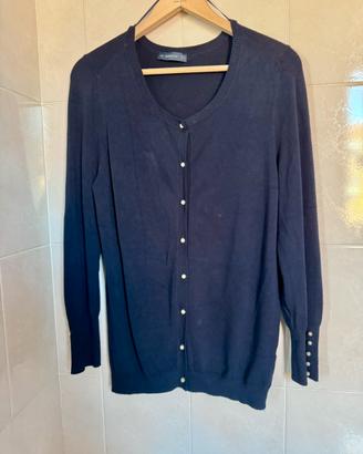 Cardigan donna Zara col.Blu tg XL