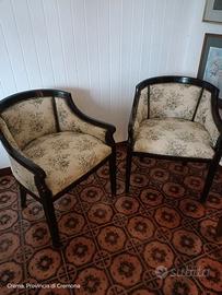 Coppia poltrone a pozzetto anni 30-40