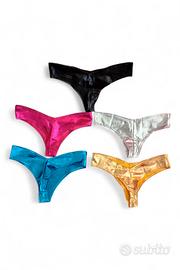 Lotto 5 Mutandine Lucide Taglia M