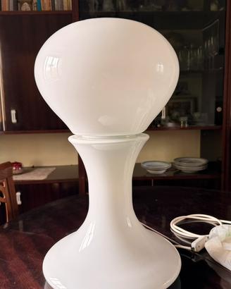 Lampada da tavolo in vetro anni 70 Carlo Nason