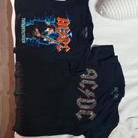 magliea donna e bambino AcDc originali