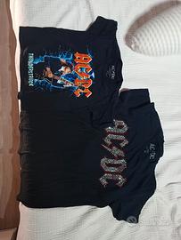 magliea donna e bambino AcDc originali