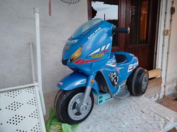 moto polizia elettrica per bambini