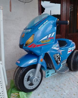 moto polizia elettrica per bambini