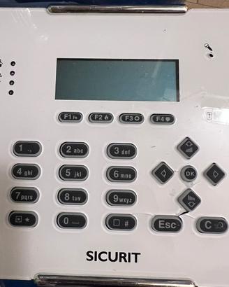 Tastiera allarme securit