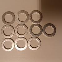 Set 10 rondelle alluminio 22x14x2mm per tappo olio