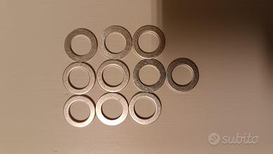 Set 10 rondelle alluminio 22x14x2mm per tappo olio