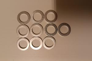 Set 10 rondelle alluminio 22x14x2mm per tappo olio