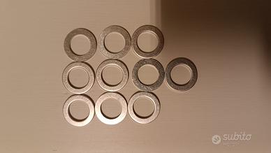 Set 10 rondelle alluminio 22x14x2mm per tappo olio