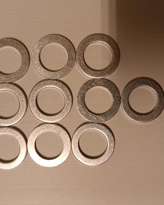 Set 10 rondelle alluminio 22x14x2mm per tappo olio
