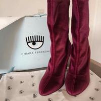 Chiara Ferragni Stivali elasticizzati velluto n 37