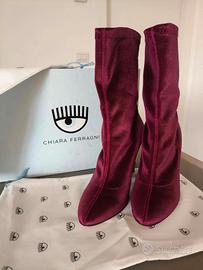 Chiara Ferragni Stivali elasticizzati velluto n 37