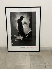 Poster Miles Davis at birdland. Incorniciato.