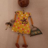 collana "bambolina" con pendente