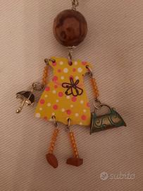 collana "bambolina" con pendente