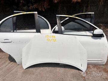Sportelli e cofano Nissan Micra 2010/2017