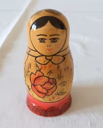 Matrioska originale e tradizionale russa anni '80